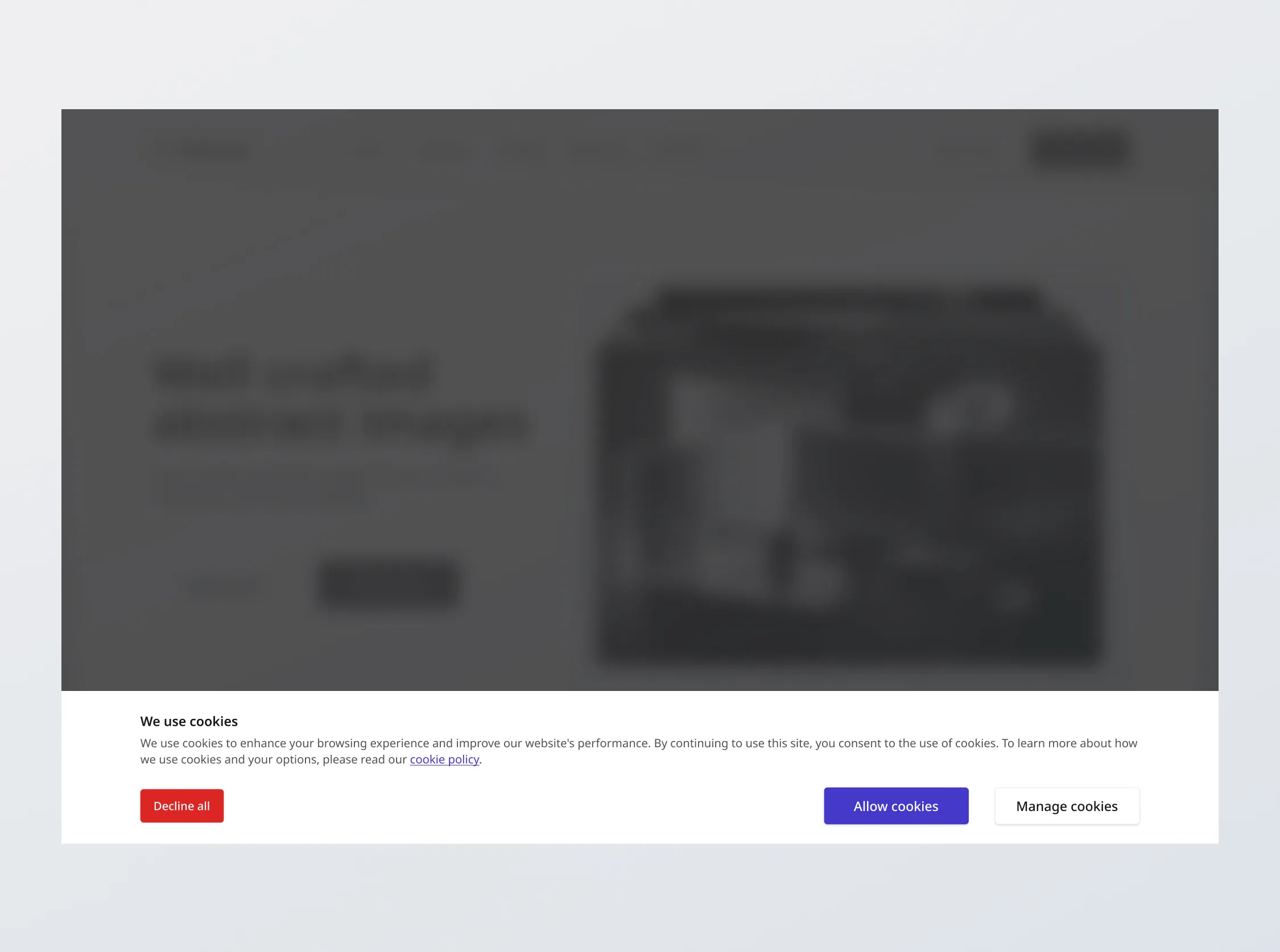 Cookie Consent Banner