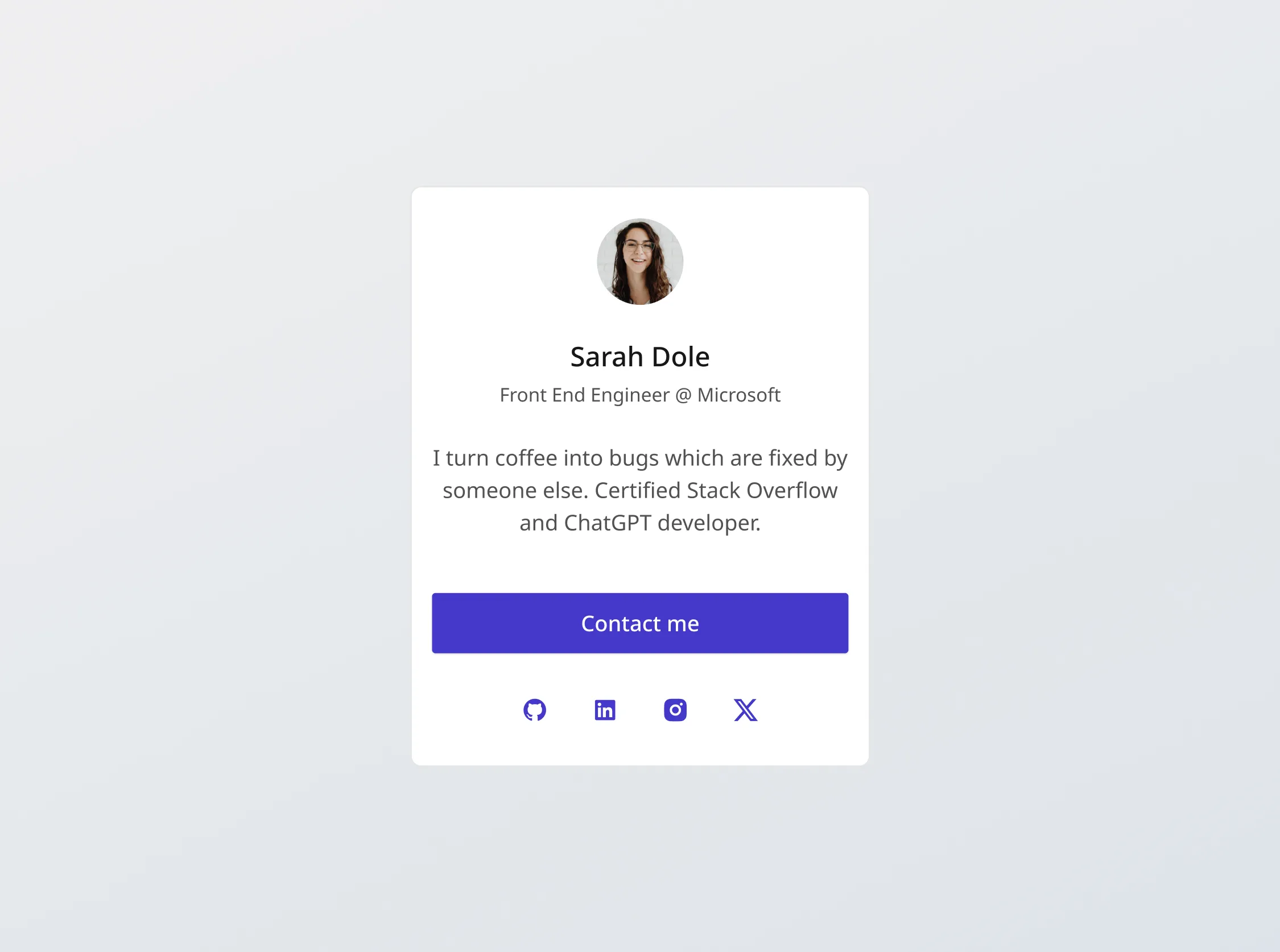 Profile Card Component